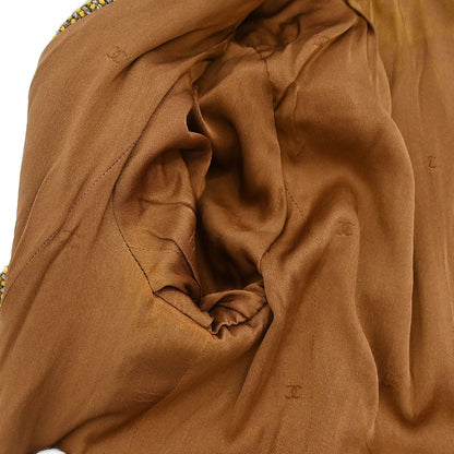 Chanel 1996 Single Breasted Tweed Jacket Brown #42