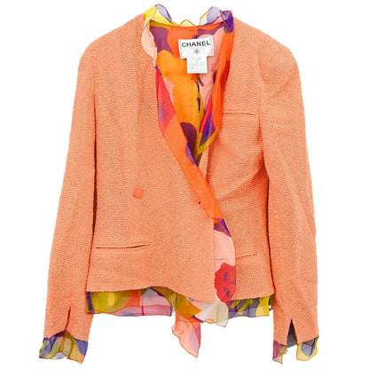 Chanel 2000 Double Breasted Jacket Orange #38