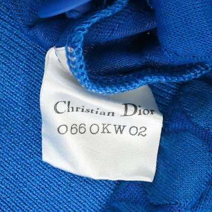 Christian Dior Short Sleeve Polo Shirt Top Blue #L