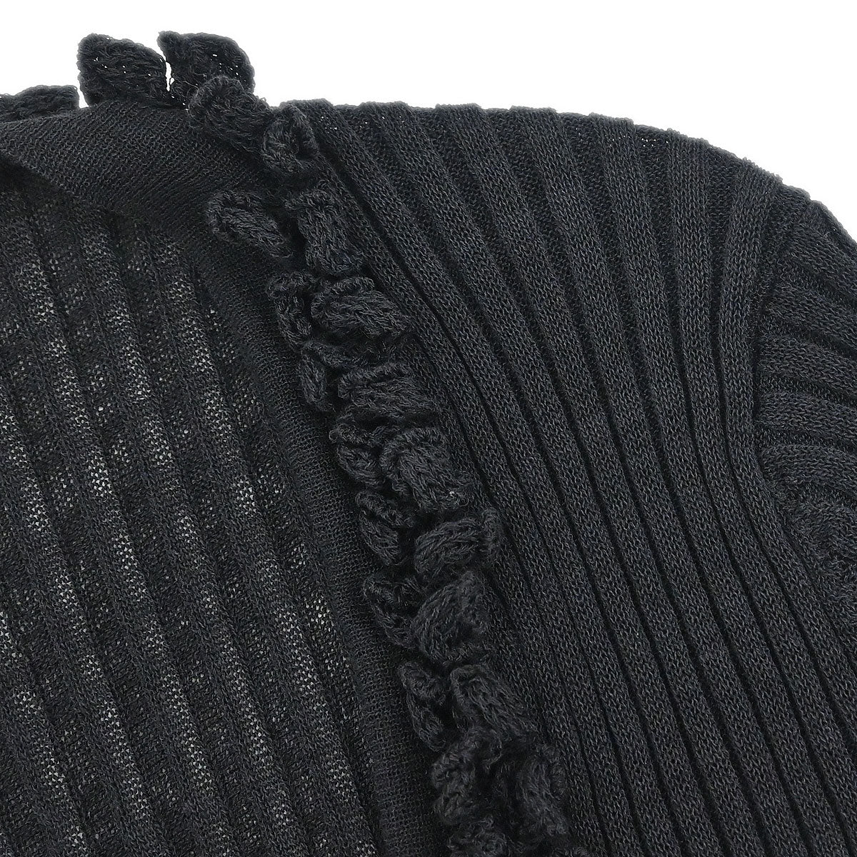 Chanel 2009 Long Cardigan Black #42