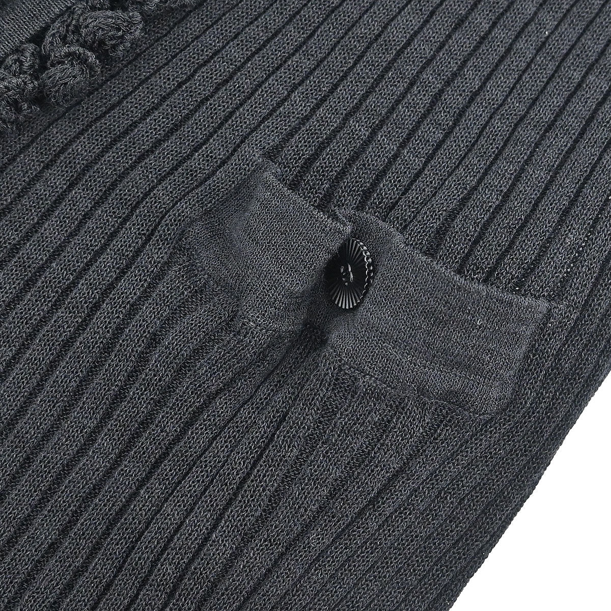 Chanel 2009 Long Cardigan Black #42