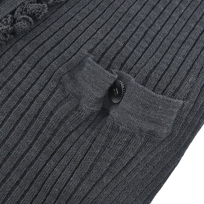 Chanel 2009 Long Cardigan Black #42