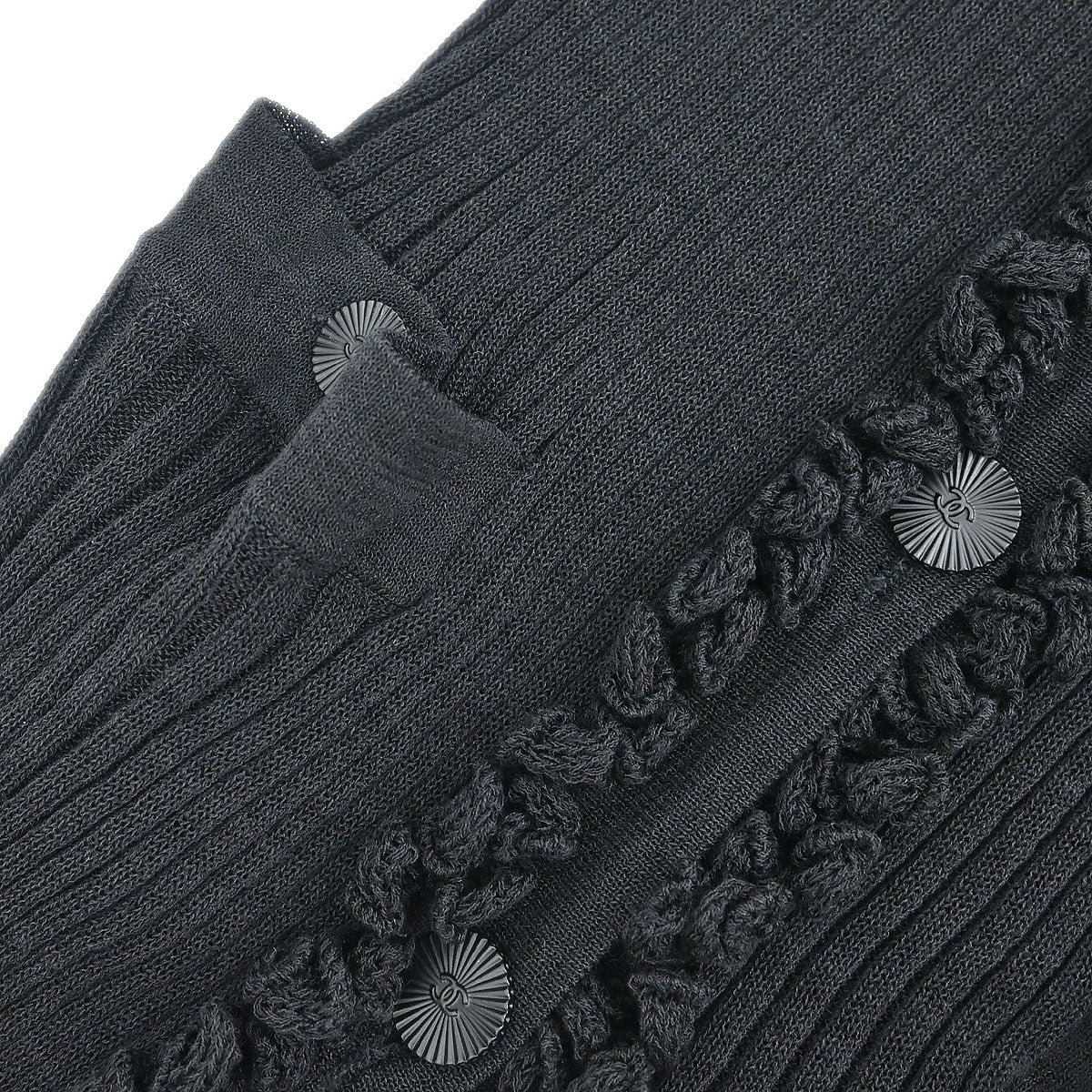 Chanel 2009 Long Cardigan Black #42