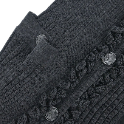 Chanel 2009 Long Cardigan Black #42