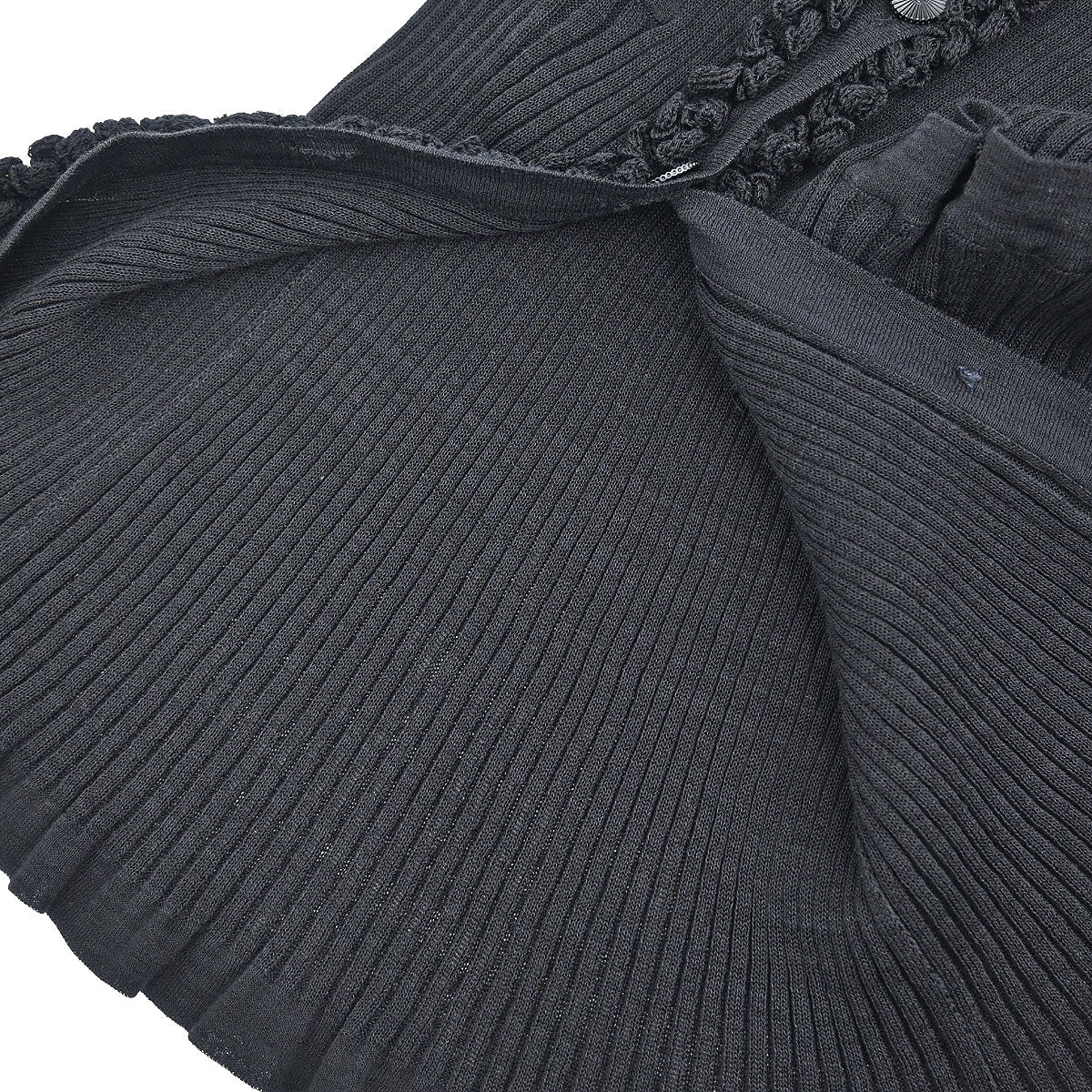 Chanel 2009 Long Cardigan Black #42