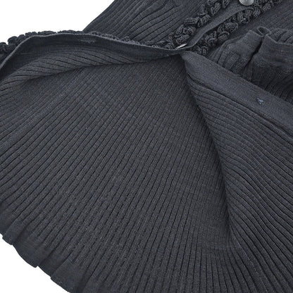 Chanel 2009 Long Cardigan Black #42
