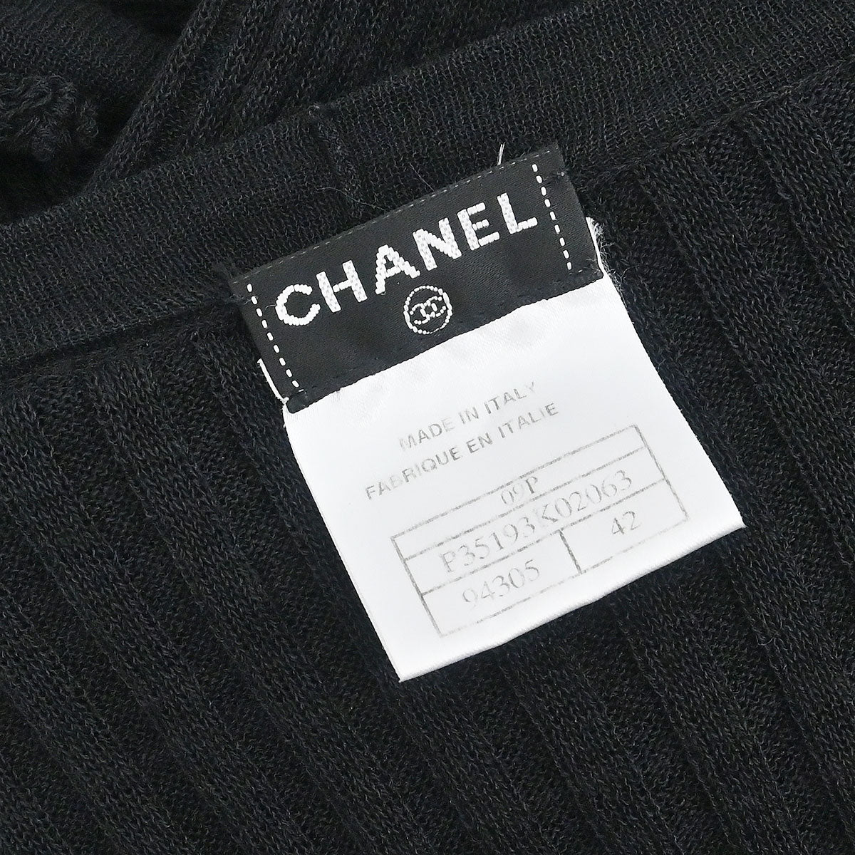 Chanel 2009 Long Cardigan Black #42