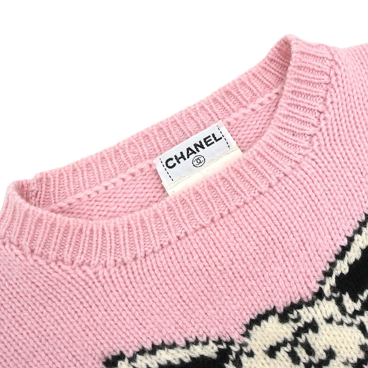 Chanel 1995 Sweater Knit Top Pink #36