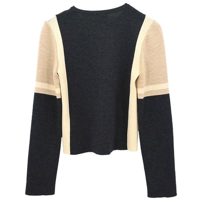 Chanel 2000 Zip Up Cardigan Gray Beige #36