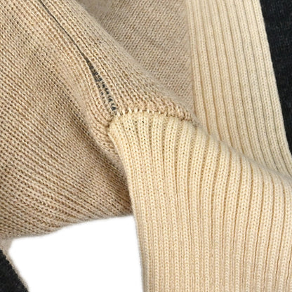 Chanel 2000 Zip Up Cardigan Gray Beige #36