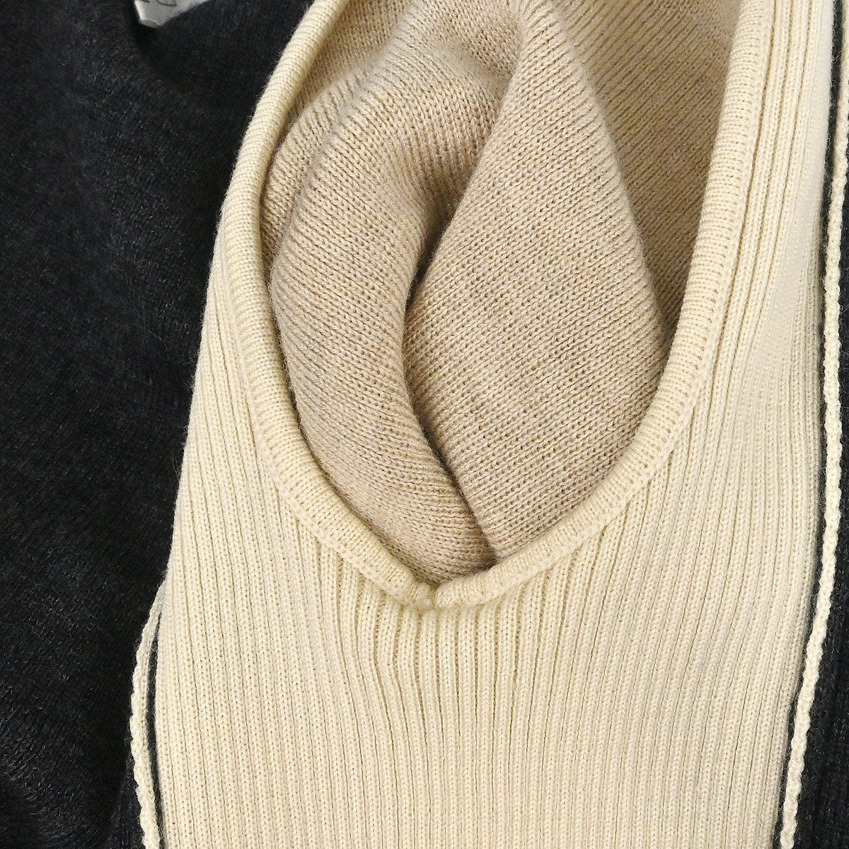 Chanel 2000 Zip Up Cardigan Gray Beige #36