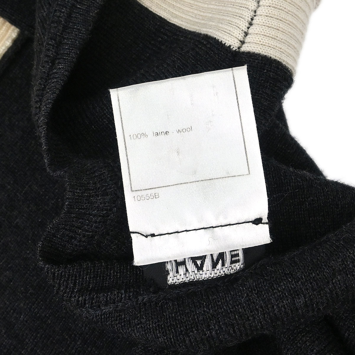 Chanel 2000 Zip Up Cardigan Gray Beige #36