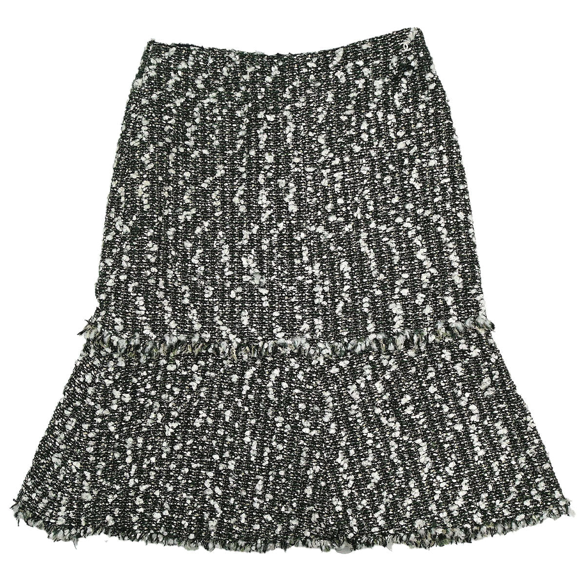 Chanel 2004 Tweed Skirt Green #38