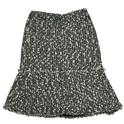 Chanel 2004 Tweed Skirt Green #38