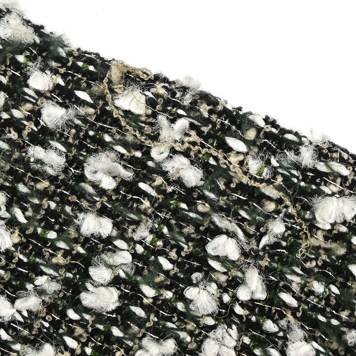 Chanel 2004 Tweed Skirt Green #38
