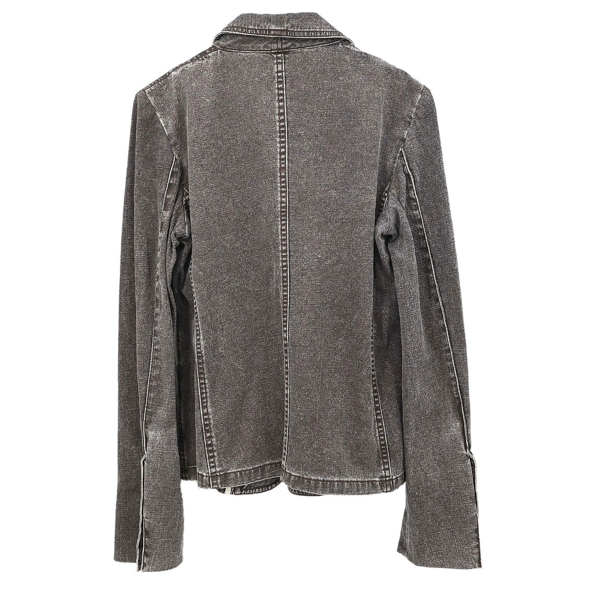 Chanel 2002 Single Breasted Denim Jacket Brown #38