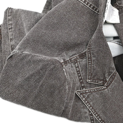 Chanel 2002 Single Breasted Denim Jacket Brown #38