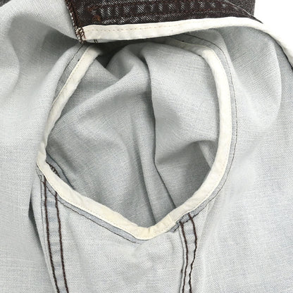 Chanel 2002 Single Breasted Denim Jacket Brown #38