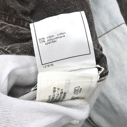 Chanel 2002 Single Breasted Denim Jacket Brown #38