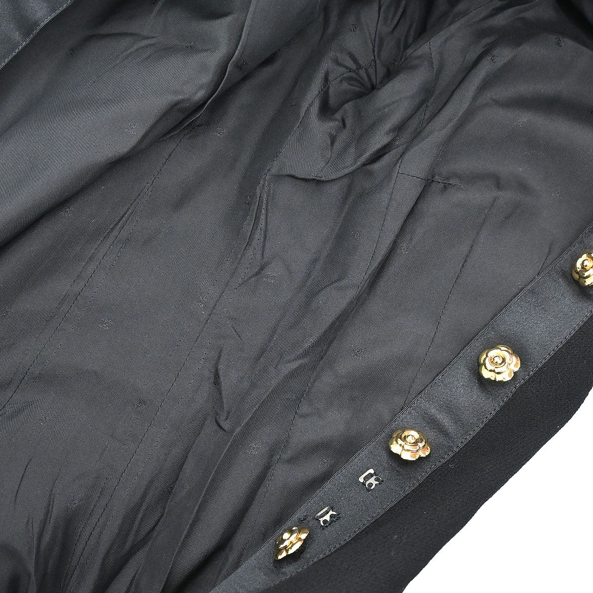 Chanel Short Sleeve Dress Black