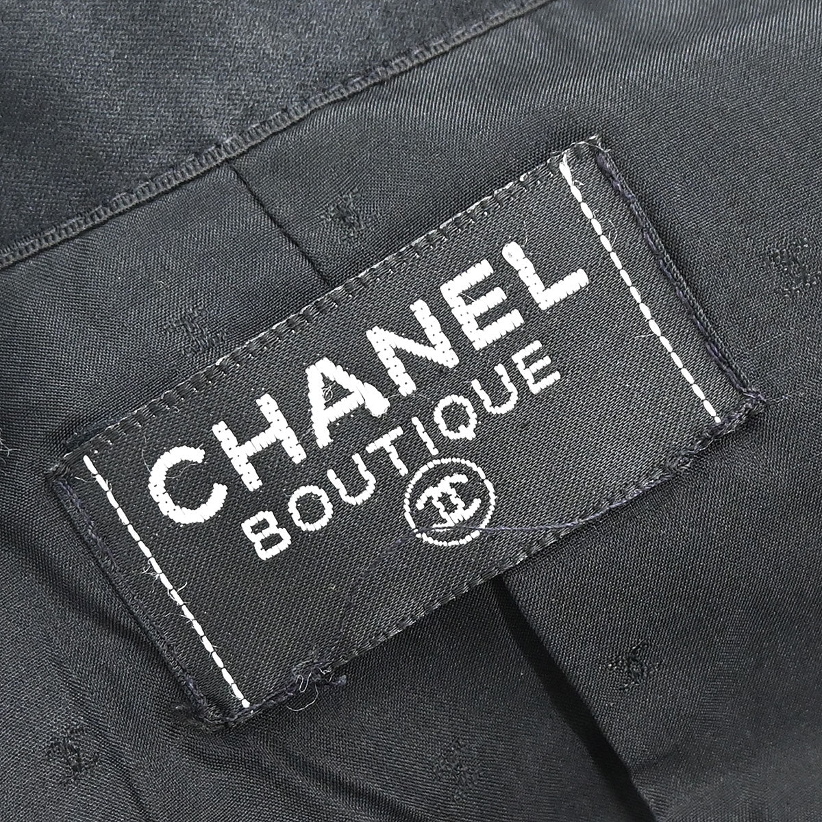 Chanel Short Sleeve Dress Black