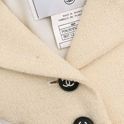 Chanel 1996 Single Breasted Jacket Ivory #44