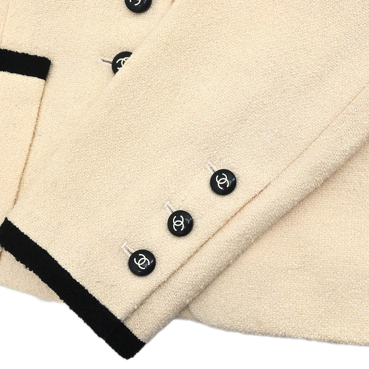 Chanel 1996 Single Breasted Jacket Ivory #44
