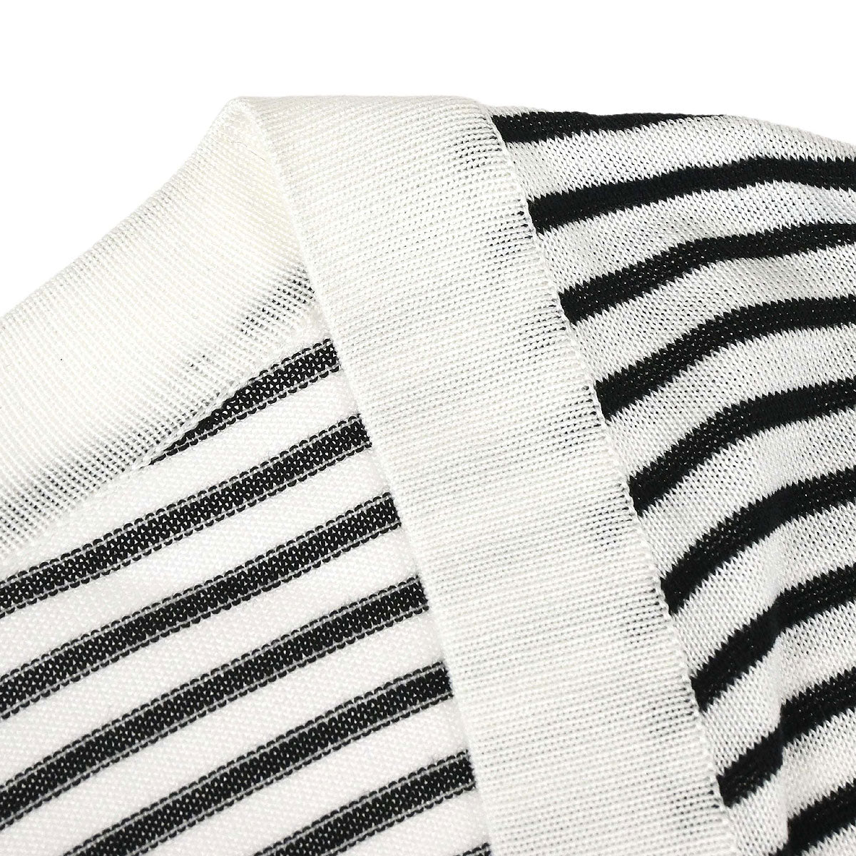 Chanel Striped Cardigan White #40