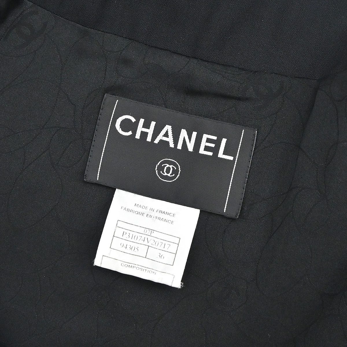 Chanel 2007 Zip Up Jacket Black #36
