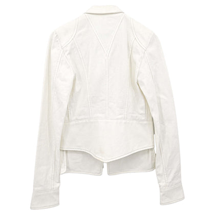 Chanel 2003 Single Breasted Jacket White #34