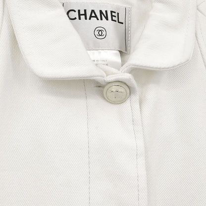 Chanel 2003 Single Breasted Jacket White #34