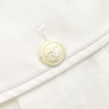 Chanel 2003 Single Breasted Jacket White #34