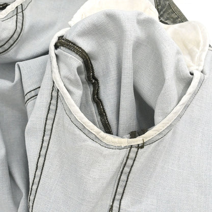 Chanel 2002 Single Breasted Denim Jacket Green