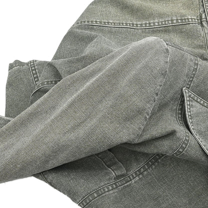 Chanel 2002 Single Breasted Denim Jacket Green