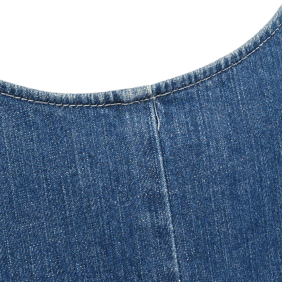 Chanel 2007 Sleeveless Denim Dress Blue #40