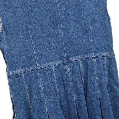 Chanel 2007 Sleeveless Denim Dress Blue #40