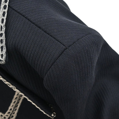Chanel 2006 Single Breasted Napoleon Jacket Black #38