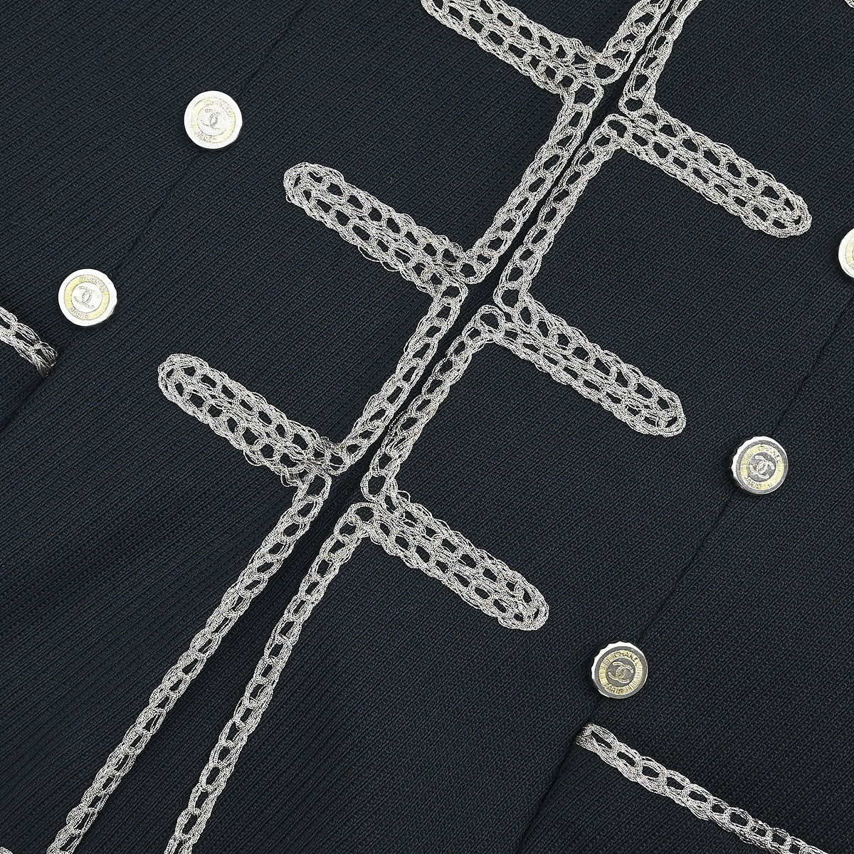 Chanel 2006 Single Breasted Napoleon Jacket Black #38