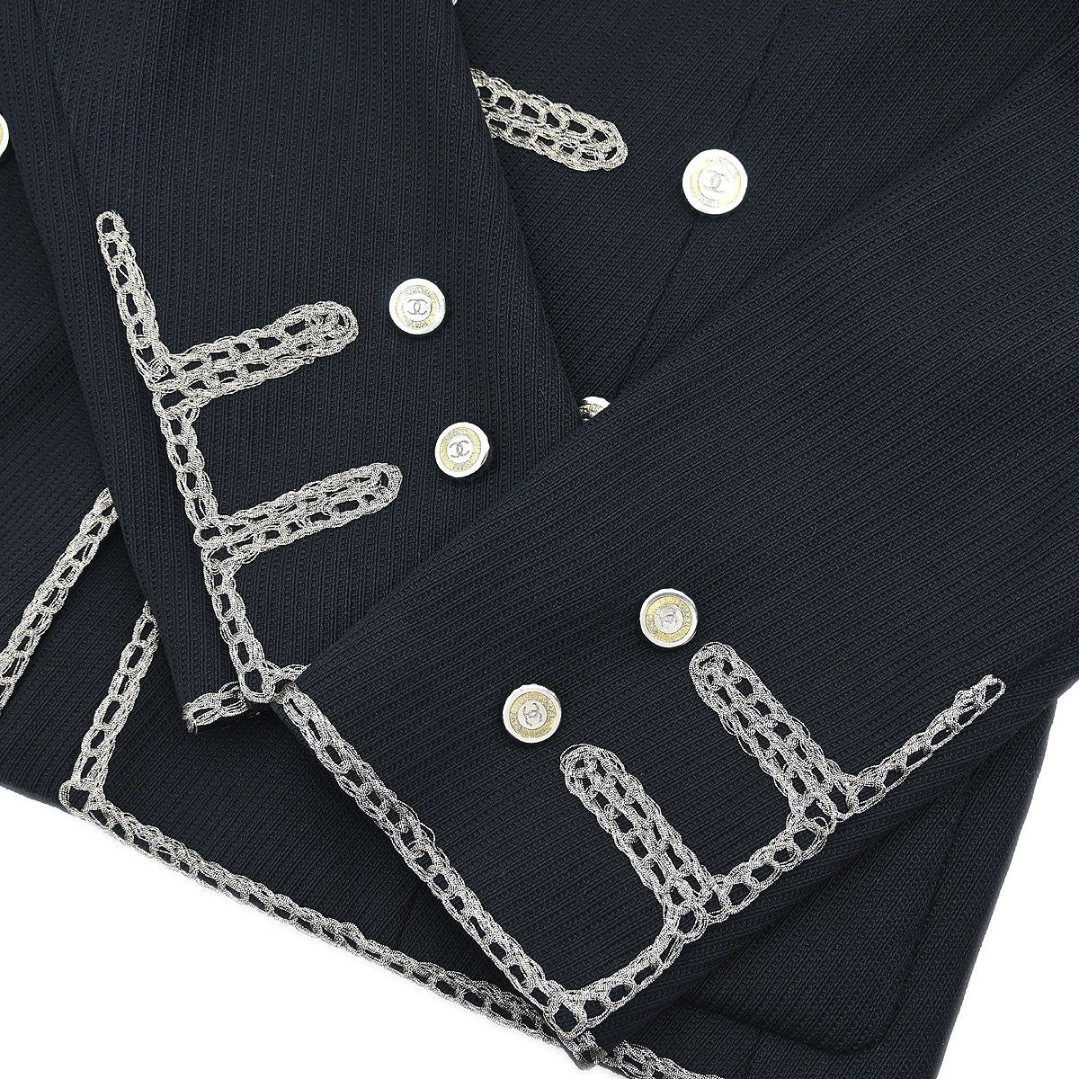 Chanel 2006 Single Breasted Napoleon Jacket Black #38