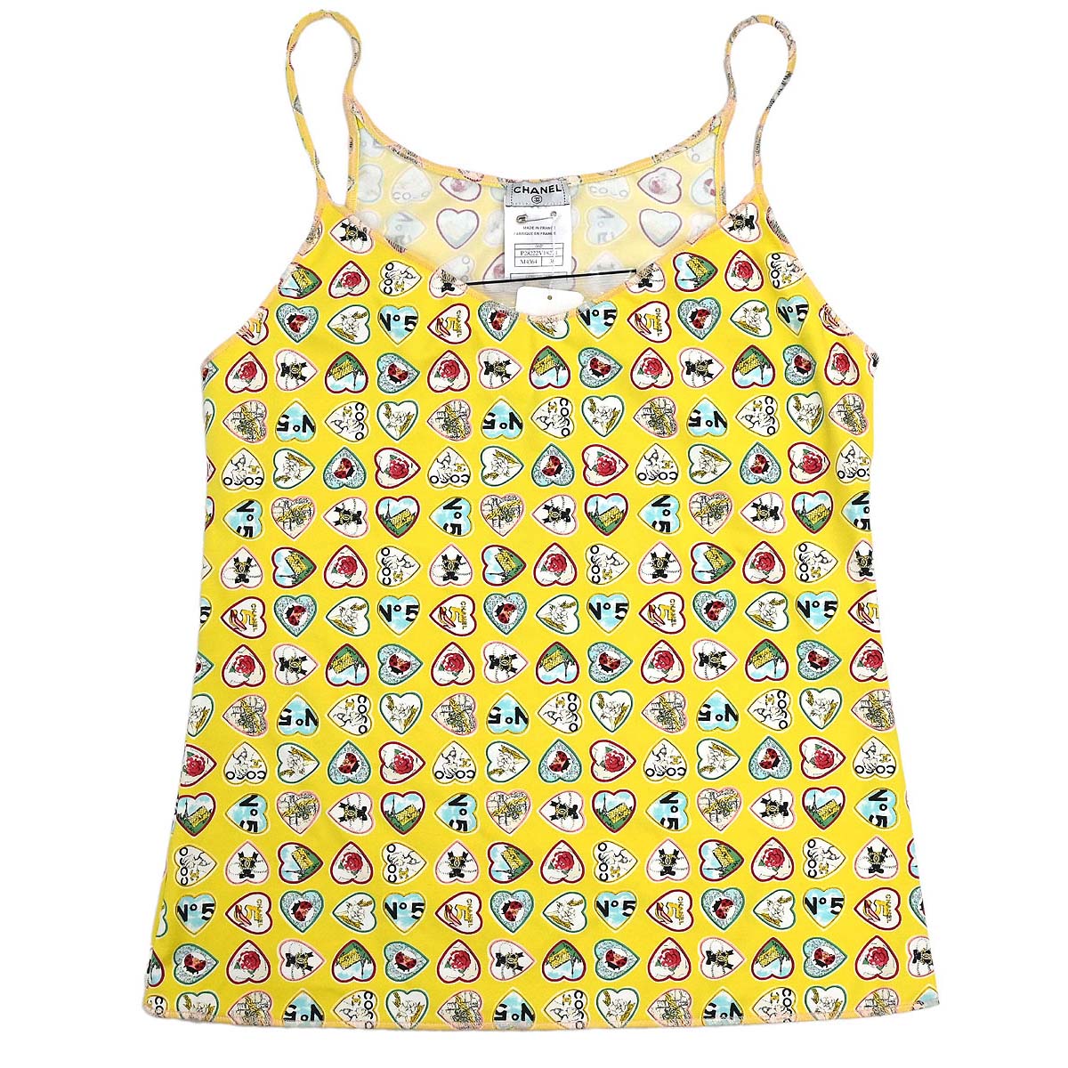 Chanel 2006 Valentine Camisole Top Yellow #38