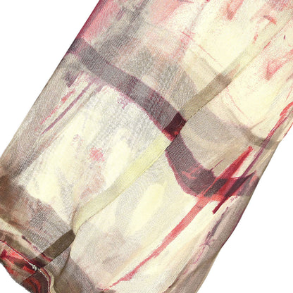 Chanel 1998 Sheer Bow Tie Blouse Shirt Khaki #38
