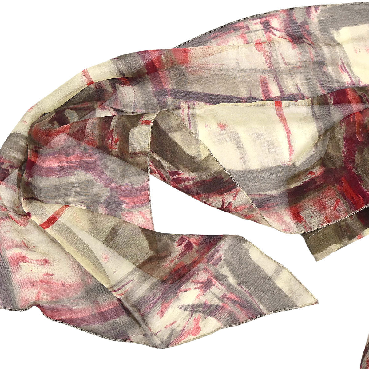 Chanel 1998 Sheer Bow Tie Blouse Shirt Khaki #38