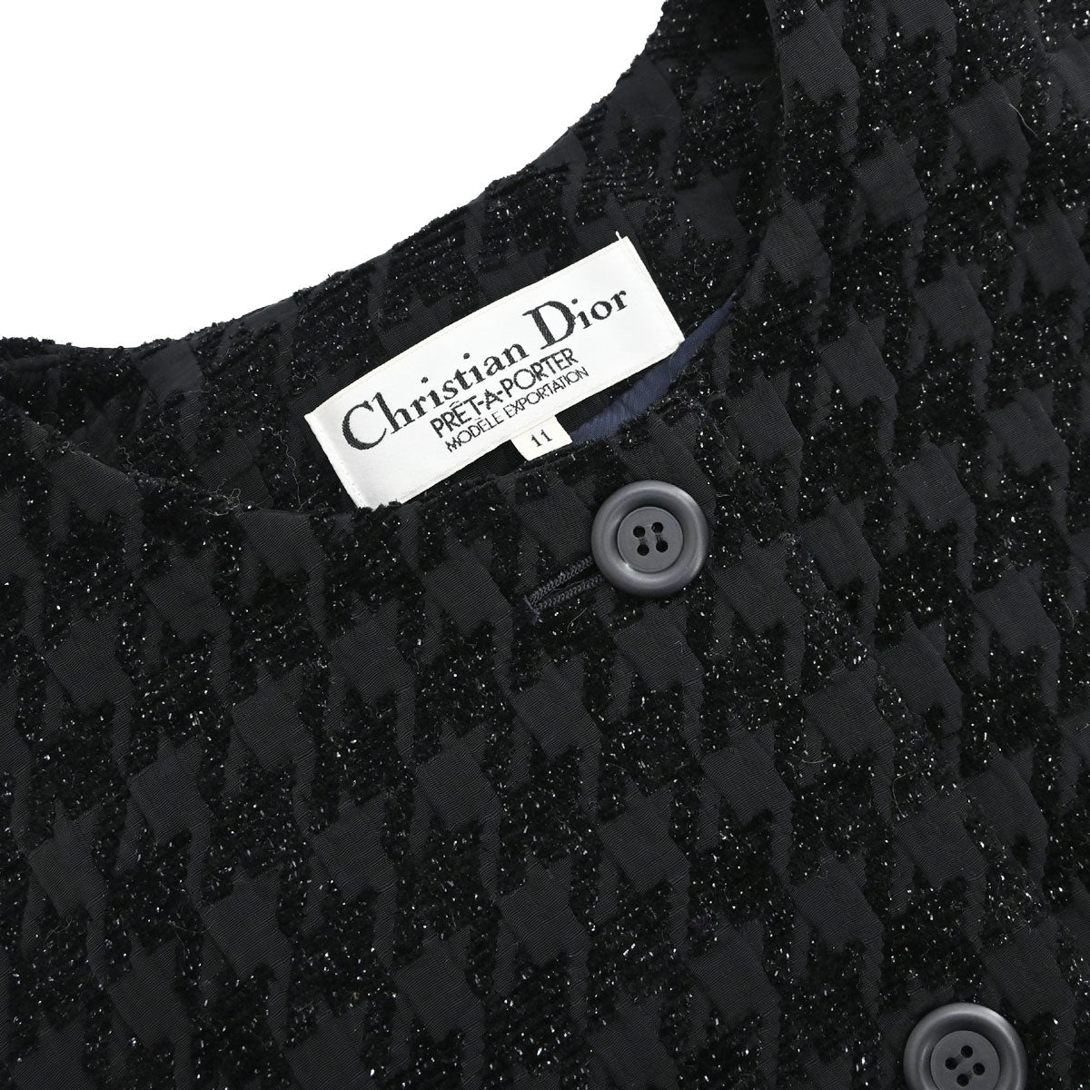Christian Dior Setup Suit Jacket Skirt Black #38–40