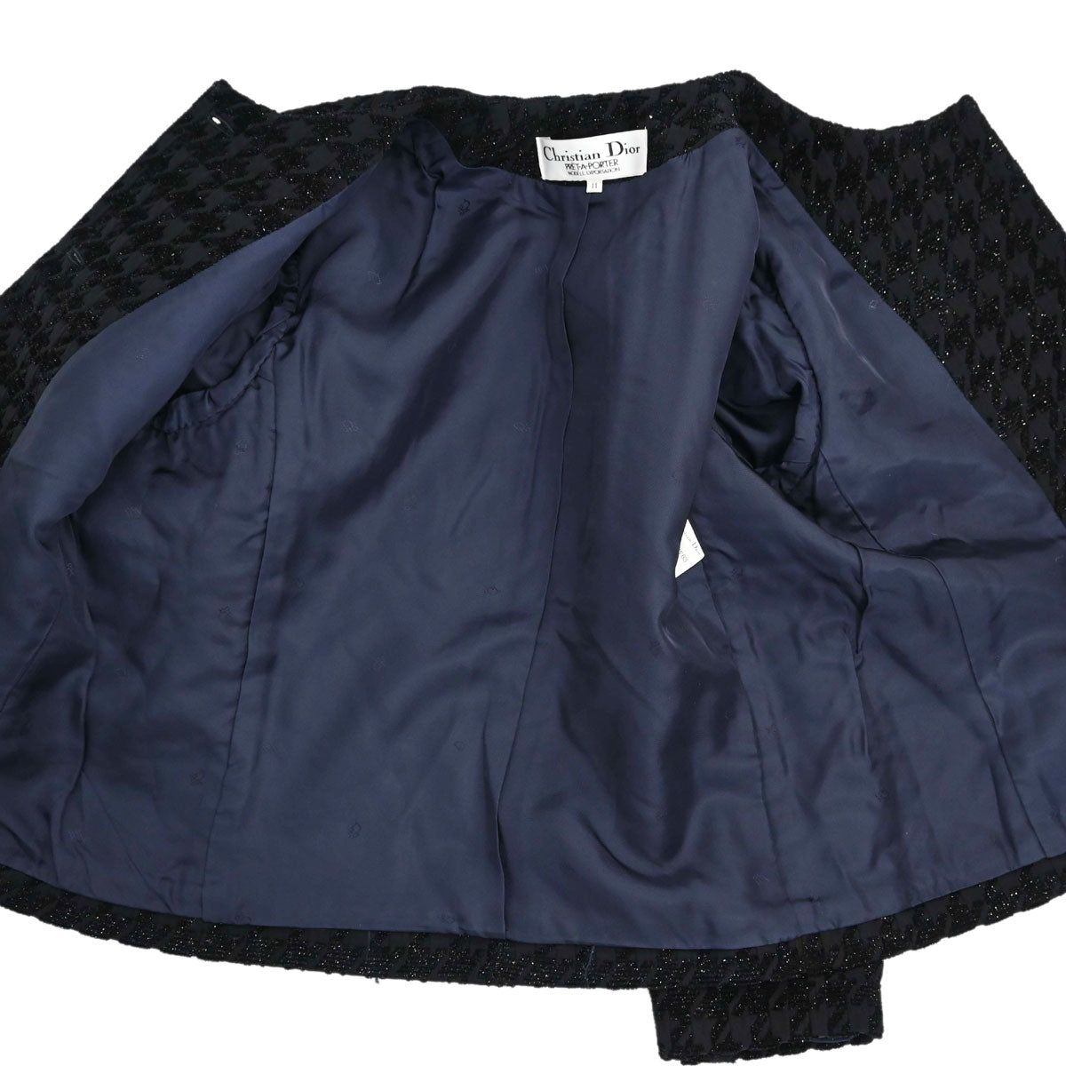 Christian Dior Setup Suit Jacket Skirt Black #38–40