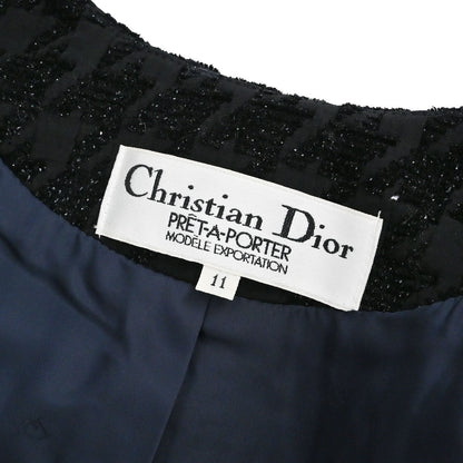 Christian Dior Setup Suit Jacket Skirt Black #38–40