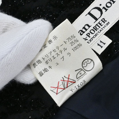 Christian Dior Setup Suit Jacket Skirt Black #38–40