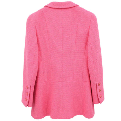 Chanel 1995 Single Breasted Jacket Pink #38