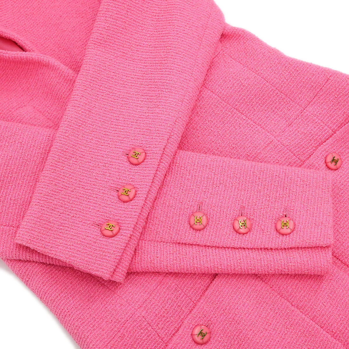 Chanel 1995 Single Breasted Jacket Pink #38