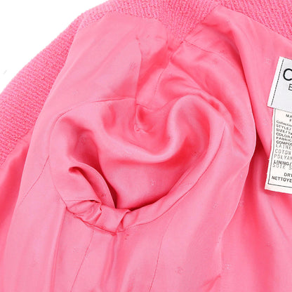 Chanel 1995 Single Breasted Jacket Pink #38