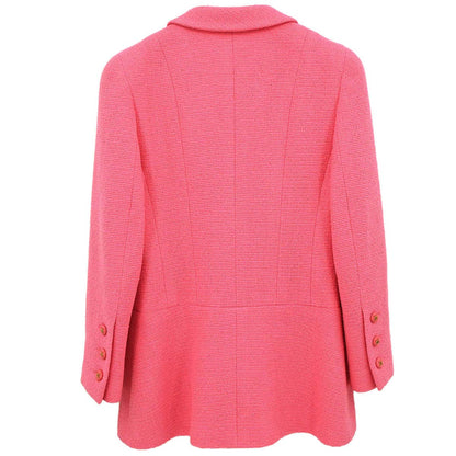 Chanel 1995 Single Breasted Jacket Pink #38
